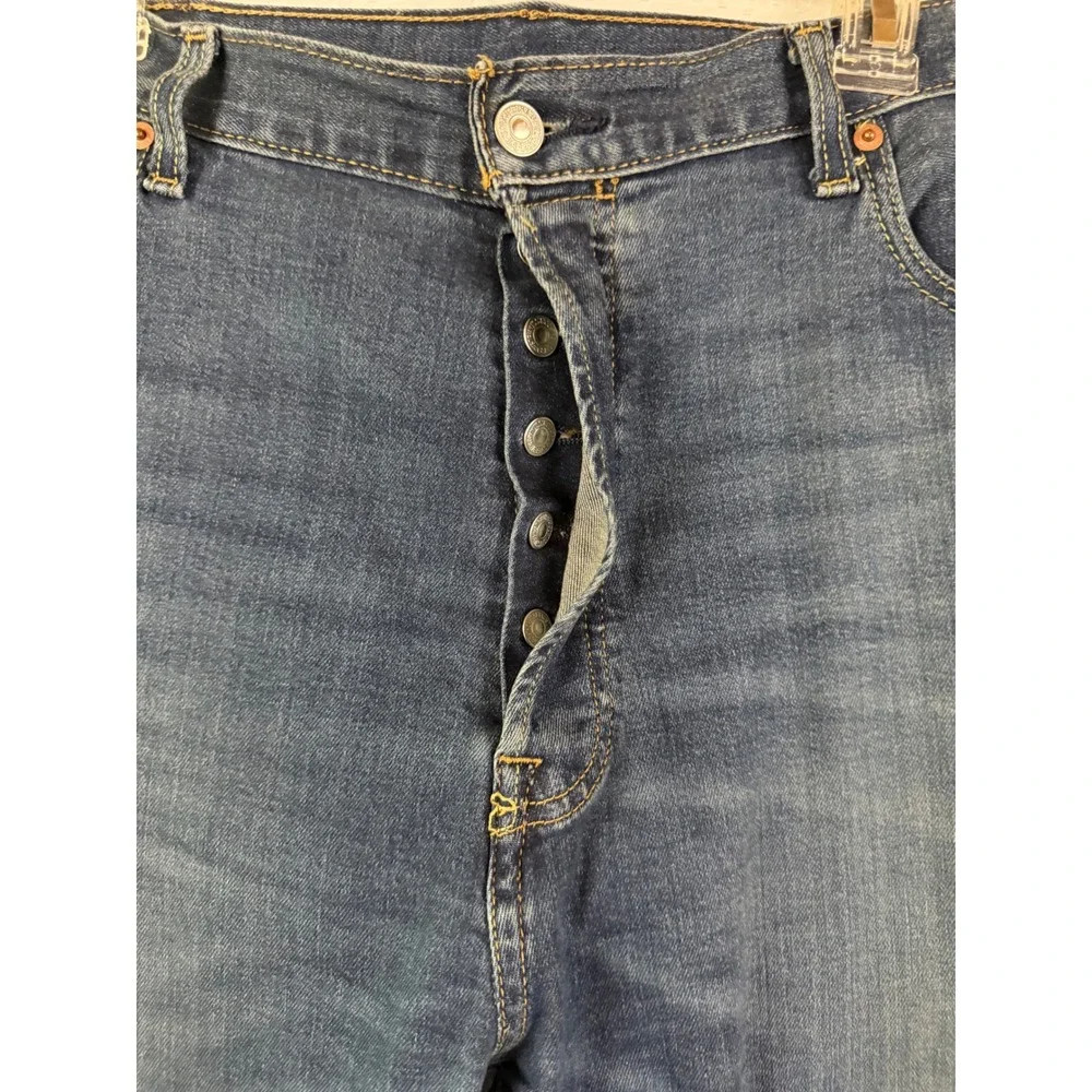 2 pairs Levi  501 Original Mens Blue Medium Wash Straight Leg Denim Jeans 40x30
